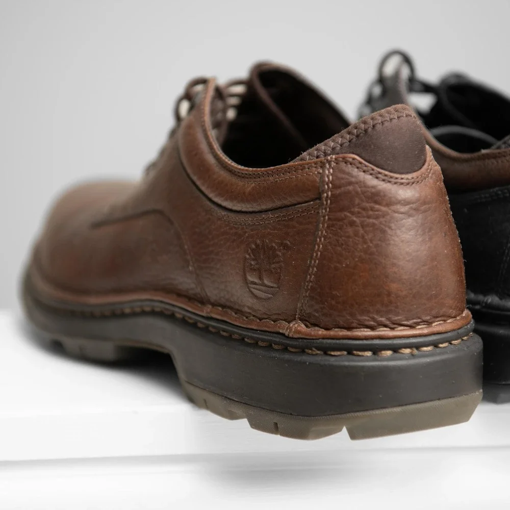Timberland Shoes Mens 10.5 Brown Leather Oxford Lace Up Lug Sole GorpCore Shoes
